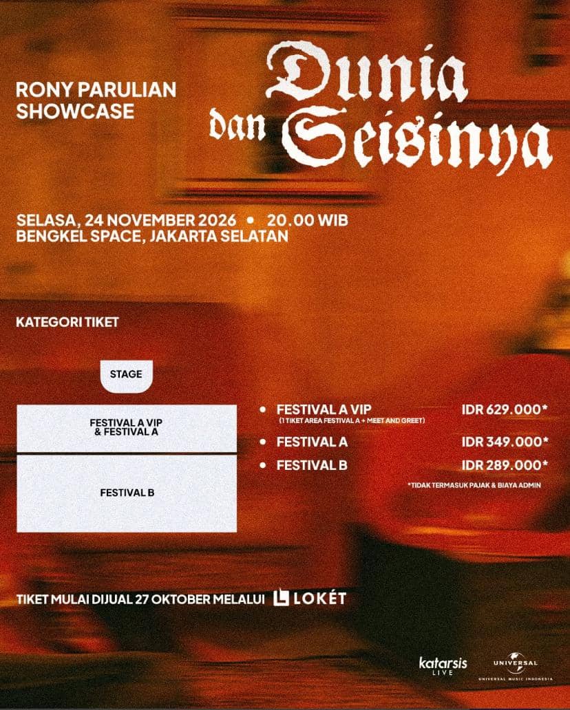 Rony Parulian memamerkan album keduanya dalam unggahan di akun Instagram pribadinya @ronyparulian__.