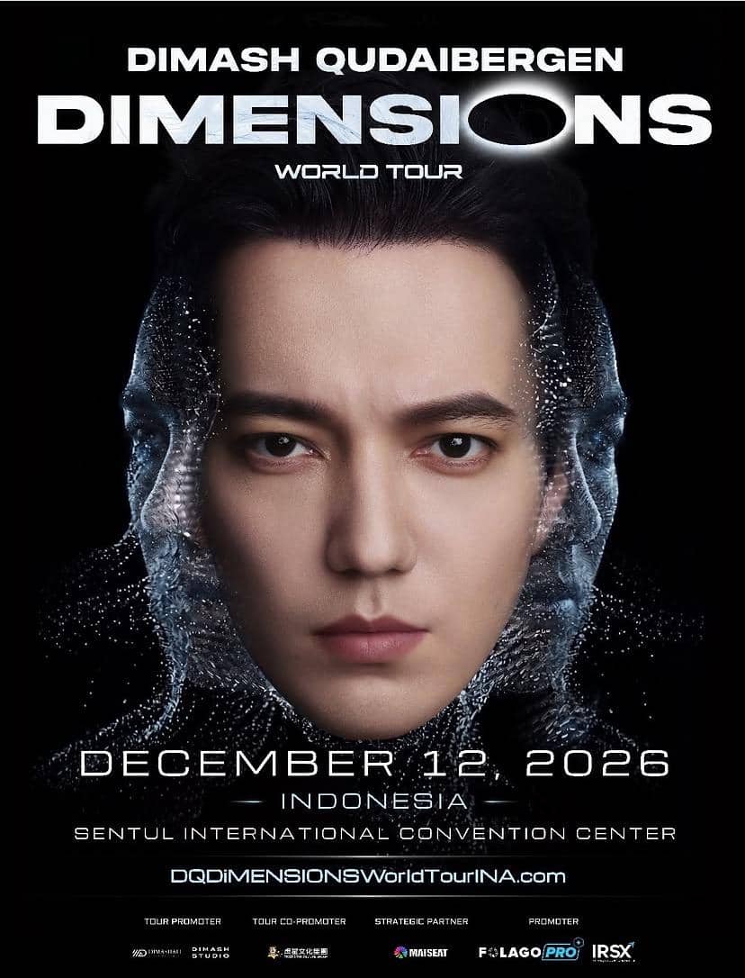 Dimash Qudaibergen tampil dalam konser di SICC pada 2026, sebagaimana dibagikan akun Instagram Folagopro.