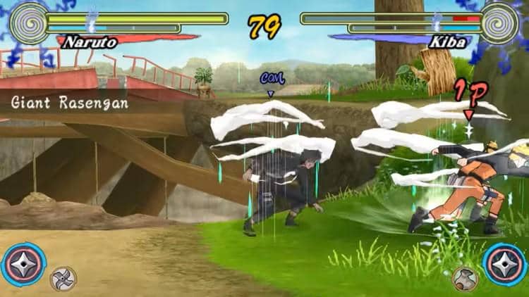 Gameplay Naruto vs Kiba di Ultimate Ninja Heroes 3 (dok. Bandai Namco Entertainment).jpg