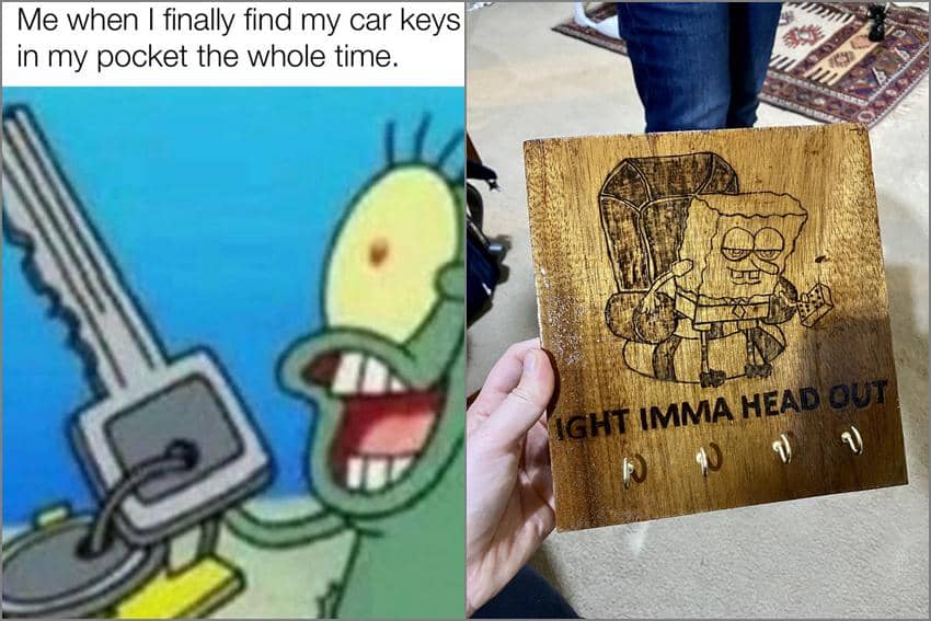 8 Meme SpongeBob tentang Kunci, Suka Lupa Taruh di Mana