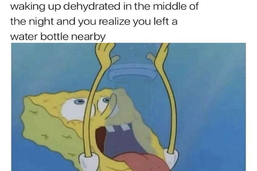 8 Meme SpongeBob tentang Botol Minuman, Segar saat Diminum