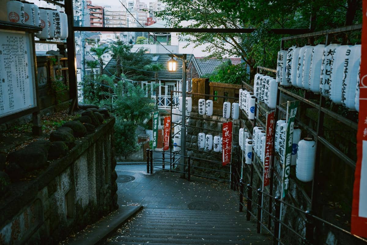 ilustrasi distrik Shinjuku, Tokyo, Jepang 