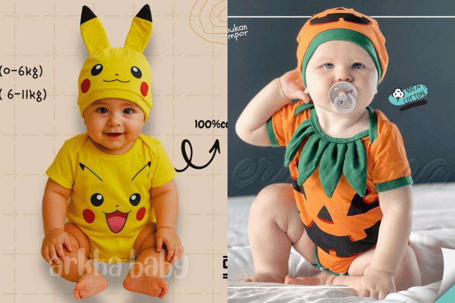 8 Rekomendasi Kostum Halloween Bayi di Bawah Rp100 Ribu, Menggemaskan!