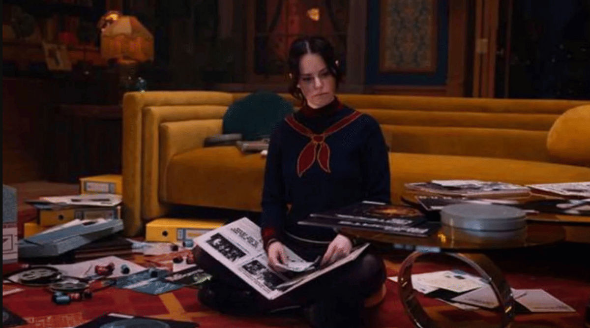 Wujud manusia AI EDITH dari Marvel Studios dalam VisionQuest, karakter kecerdasan buatan yang hadir dalam bentuk manusia.