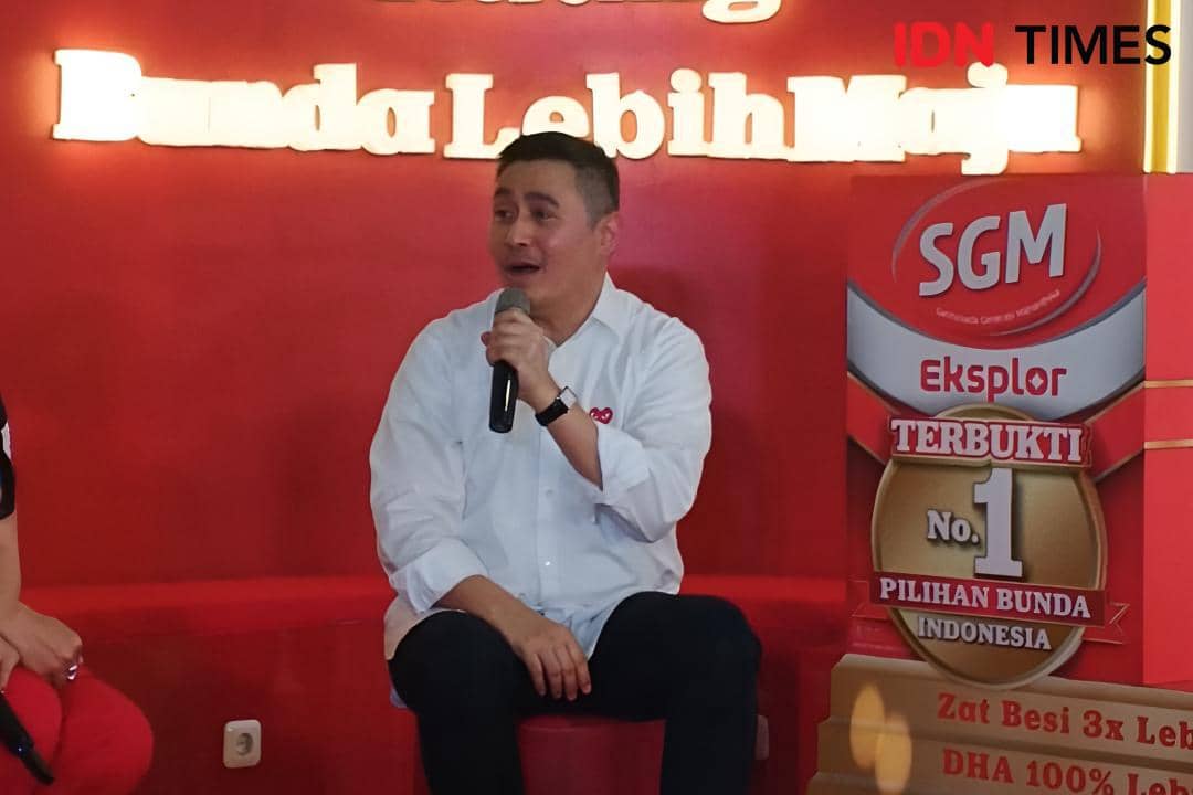 Press Conference “Bunda Lebih Maju – The Living Proof of SGM Stories” yang diselenggarakan di Stasiun Bogor pada Rabu (14/10/2026)
