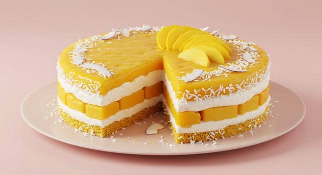 Resep Mango Coconut Cake, Perpaduan Mangga dan Kelapa yang Lembut