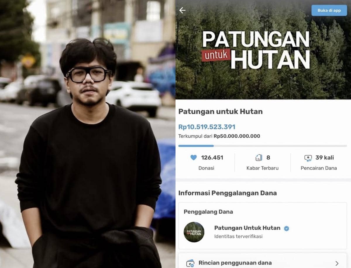 Ferry Irwandi Galang Donasi Patungan untuk Hutan, Tembus Rp10,5 Miliar