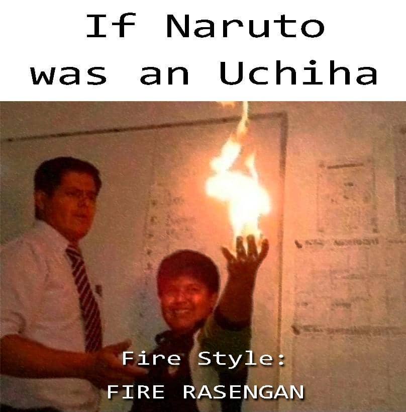 meme Naruto tentang elemen api