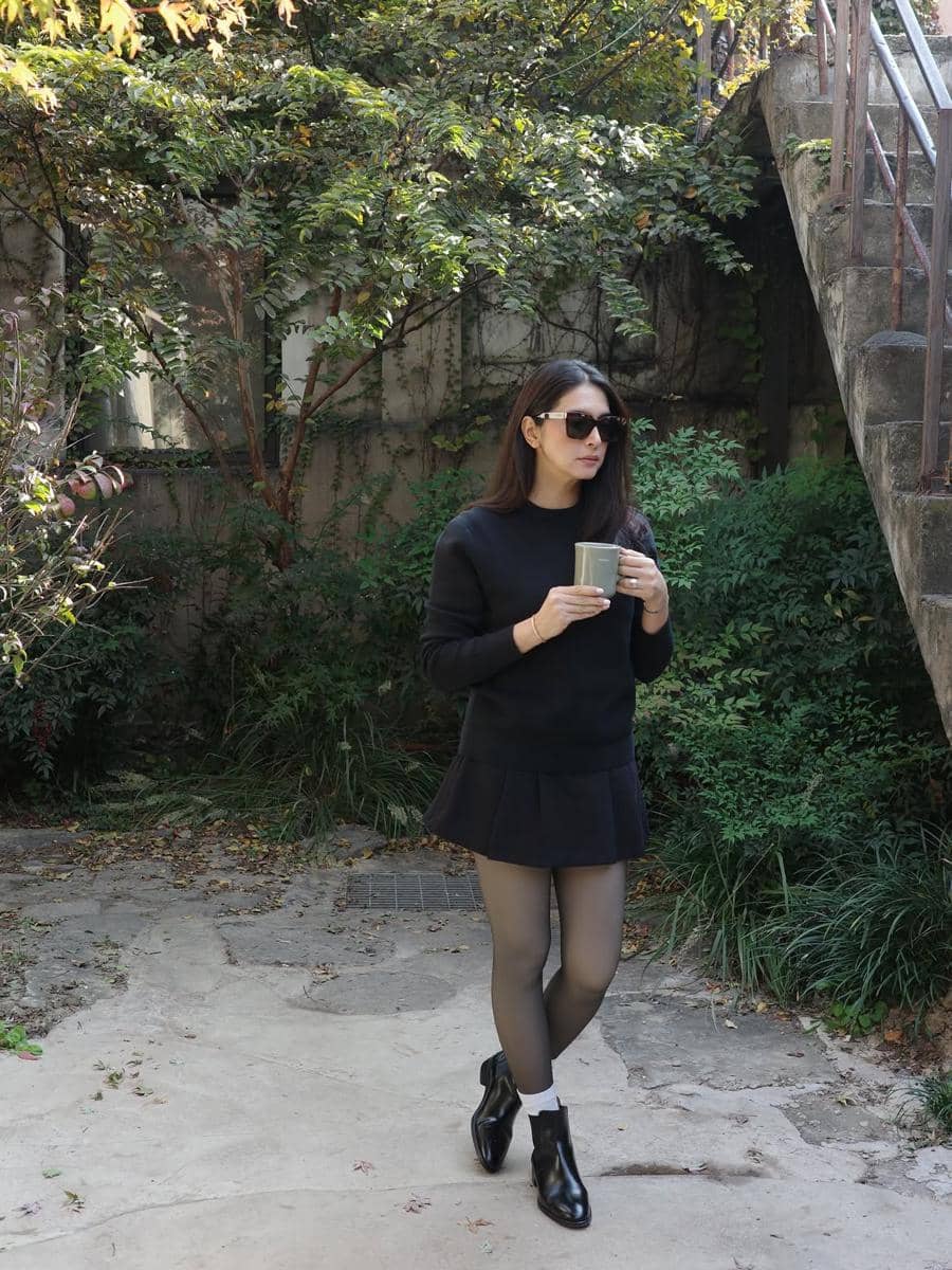 style monokrom Nabila Syakieb