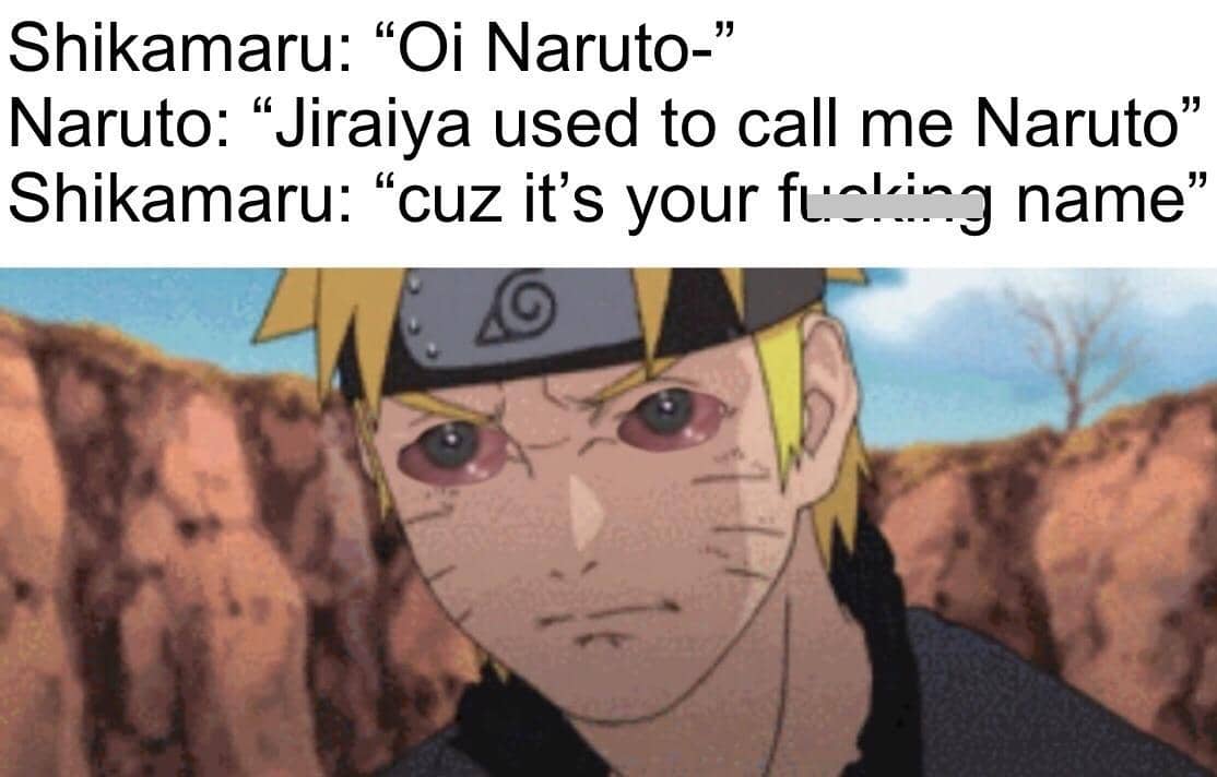 meme Naruto tentang elemen air