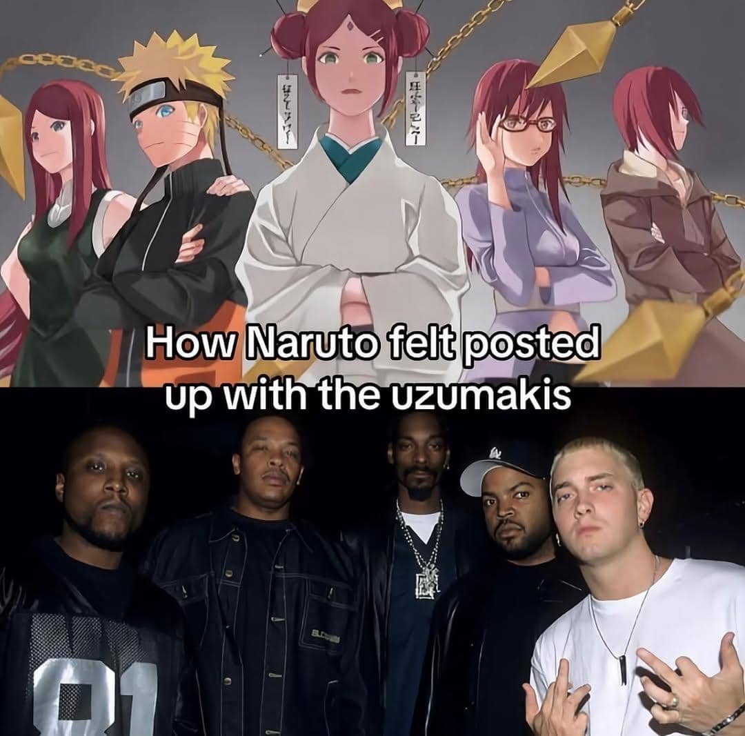 meme Naruto tentang rambut merah