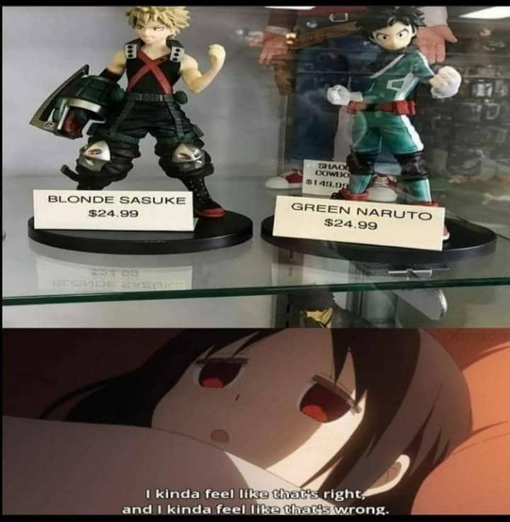 meme Naruto tentang rambut pirang