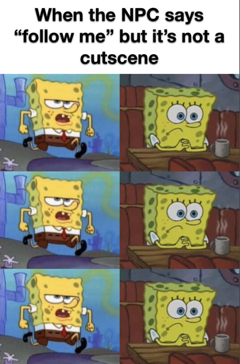 meme SpongeBob tentang NPC