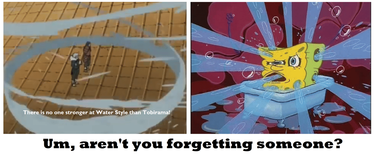 meme Naruto tentang elemen air