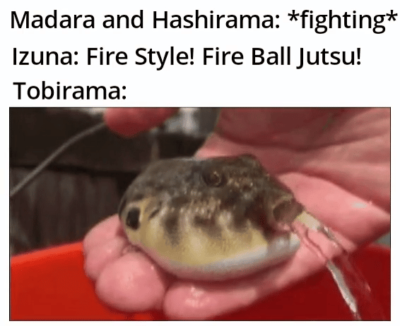 meme Naruto tentang elemen air