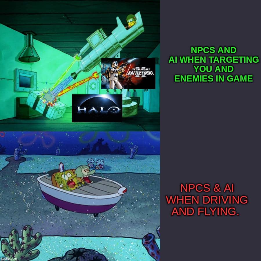 meme SpongeBob tentang NPC