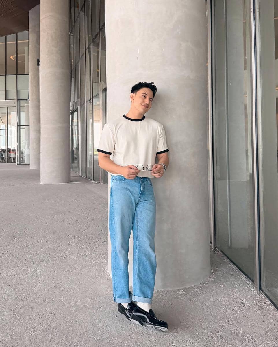 styling celana jeans ala Billy Davidson