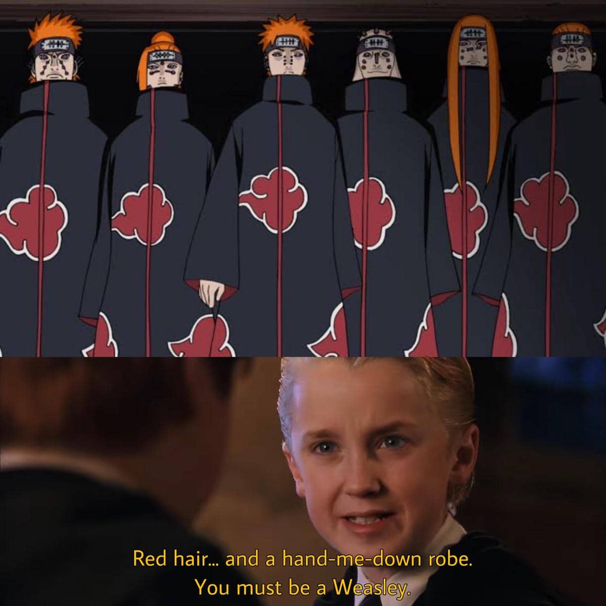 meme Naruto tentang rambut merah