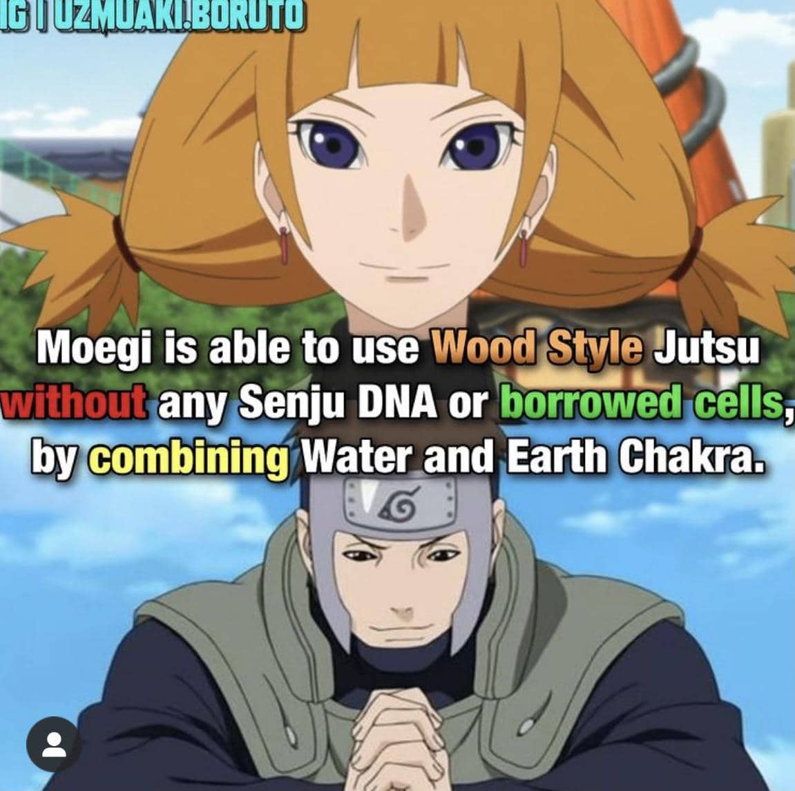 meme Naruto tentang elemen kayu