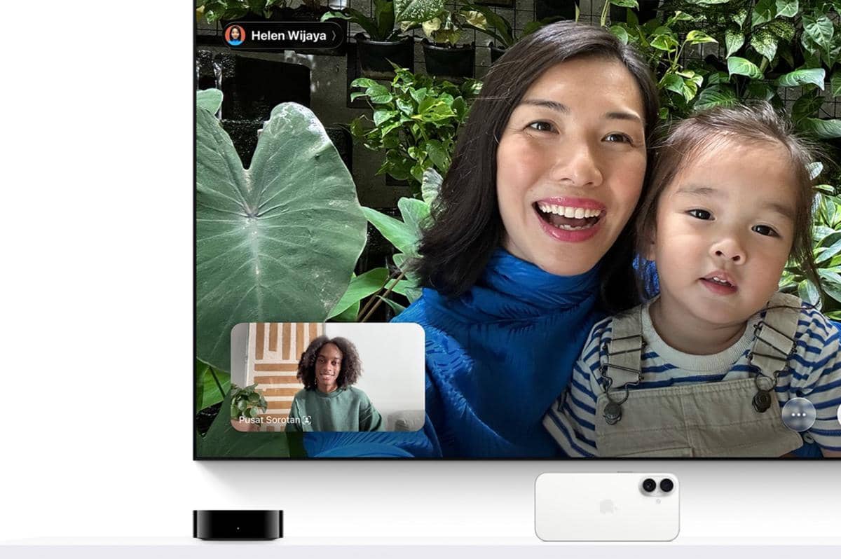 Aplikasi FaceTime di Apple TV 4K