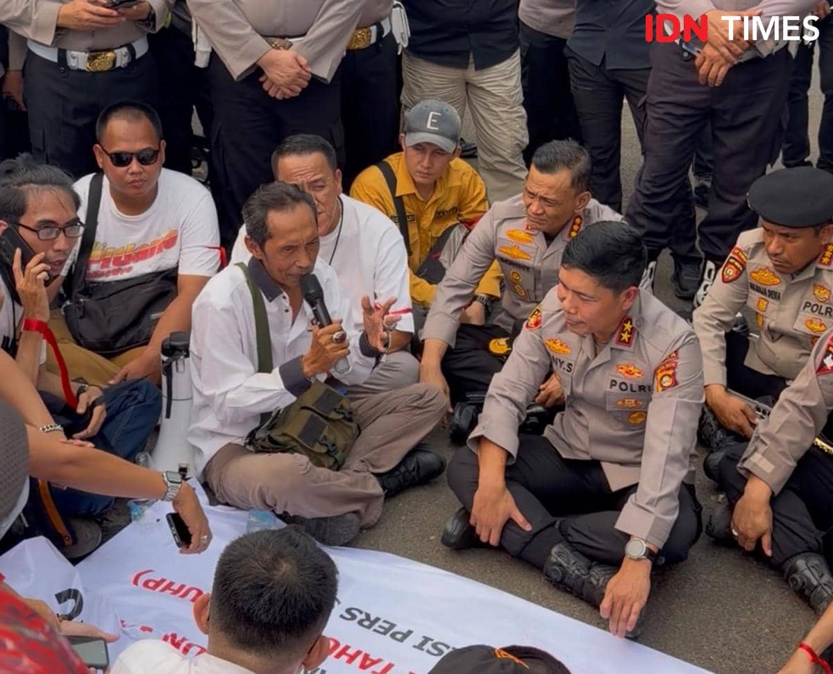 Koalisi Pers Unjuk Rasa, Desak Pencopotan Dirintelkam Polda Sumsel