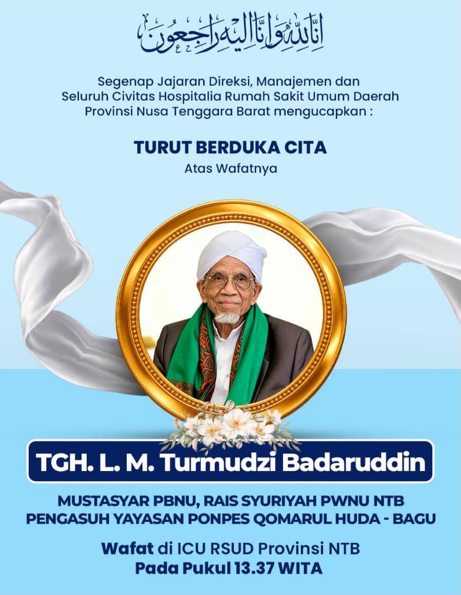 Mustasyar PBNU Tuan Guru Bagu Wafat, NTB Kehilangan Ulama Panutan