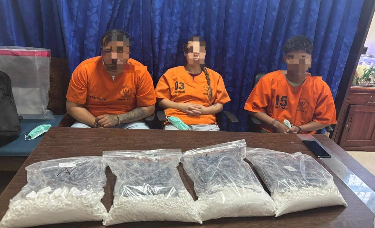 4,59 Kg Kokain Disembunyikan dalam Tas, 2 WNA Chile Ditangkap di Bali