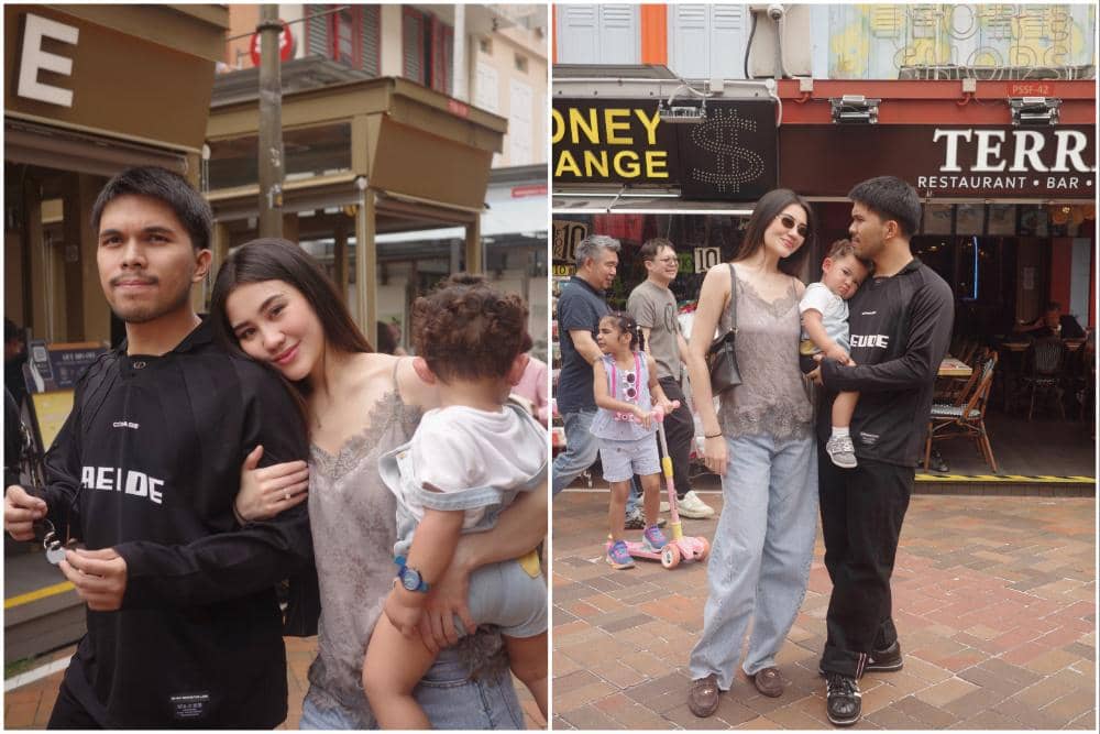 Keluarga Thariq dan Aaliyah Massaid Libruan di Singapura, Happy!