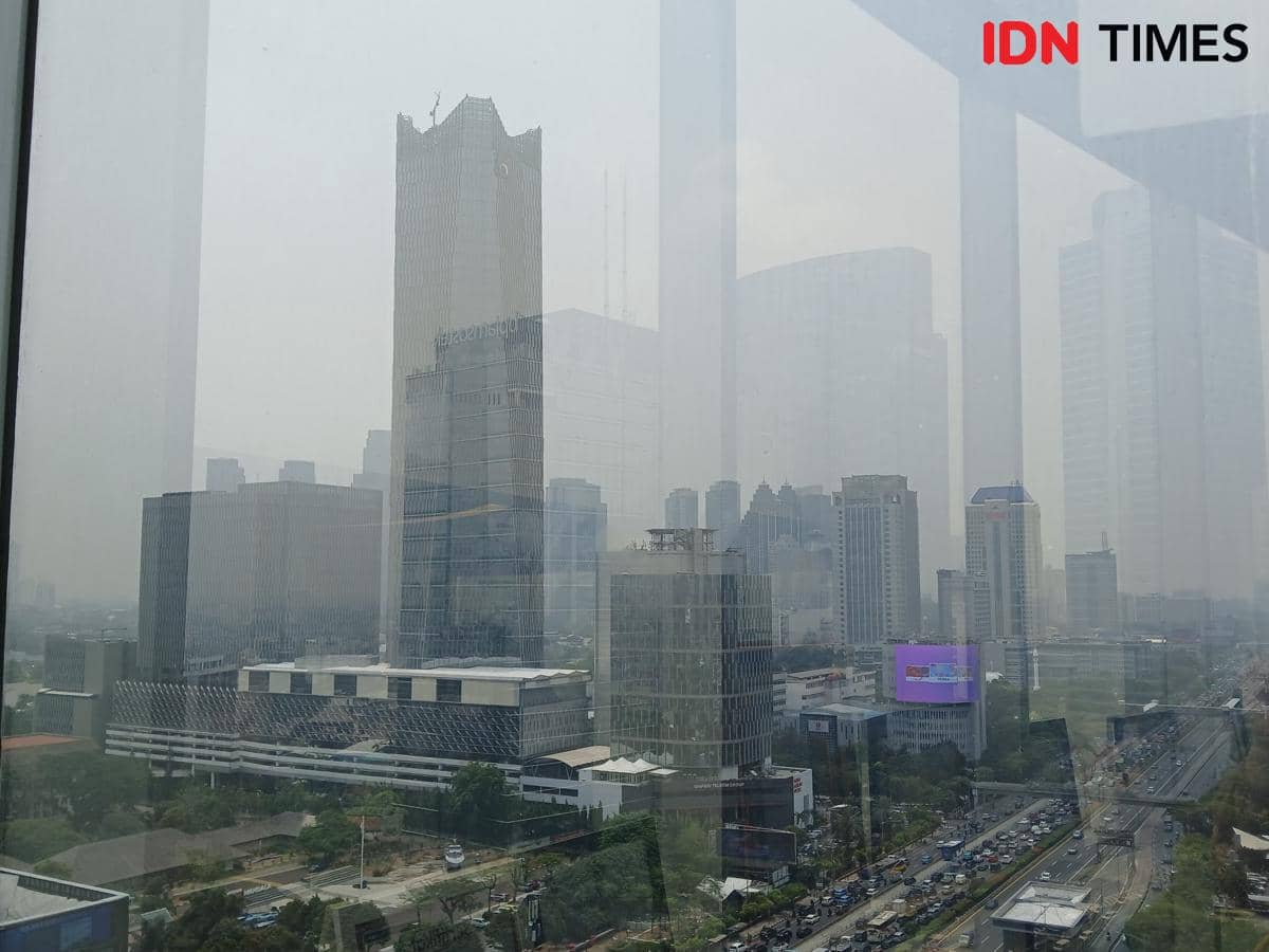 Ilustrasi Polusi Udara Jakarta.