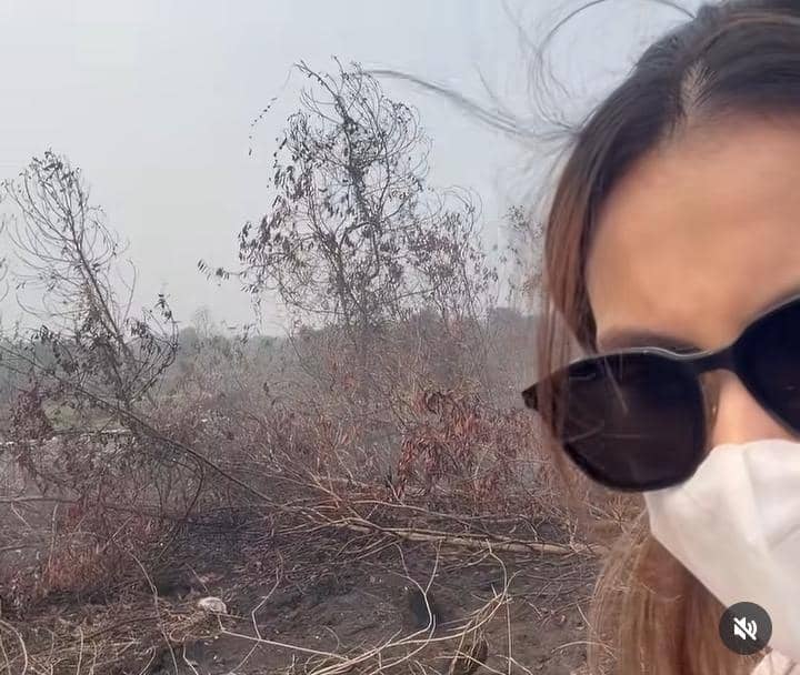 Raisya Bawazier tinjau langsung kebakaran hutan di Kalimantan Selatan