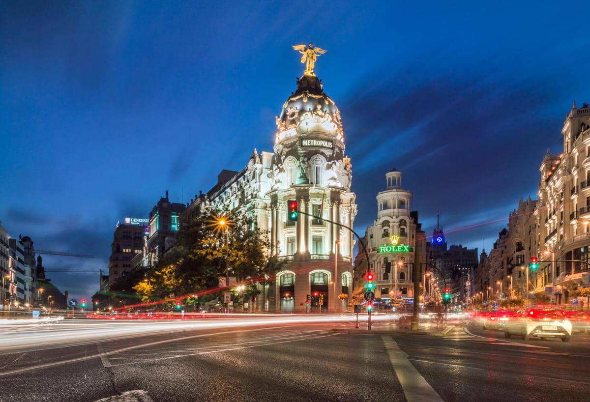 ilustrasi kota Madrid
