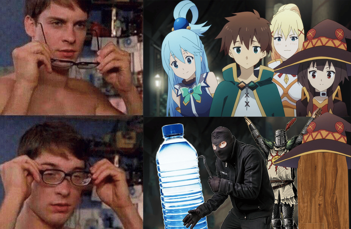8 Meme Anime tentang Botol, Aqua Kena Roasting Lagi Aja