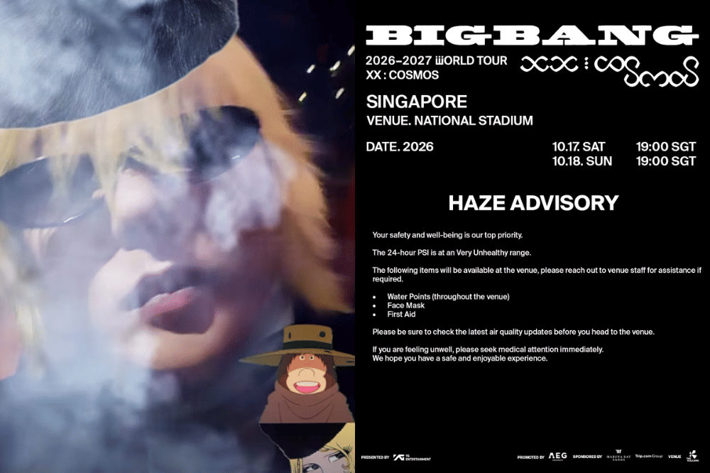 Singapura Terdampak Kabut Asap, Promotor Konser BIGBANG Sediain Masker