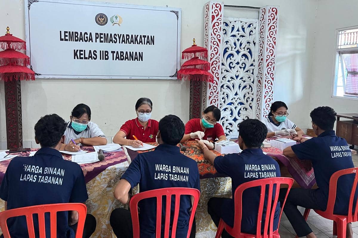 100 Warga Binaan Lapas Tabanan Ikuti Skrining HIV