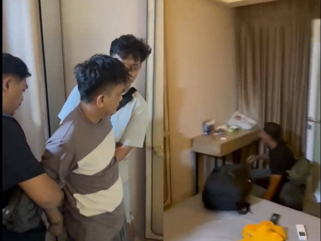 Polisi menggerebek kamar apartemen The Bay Apartment, Jalan Ikan Nila, Kelurahan Bumi Waras, Kecamatan Bumi Waras