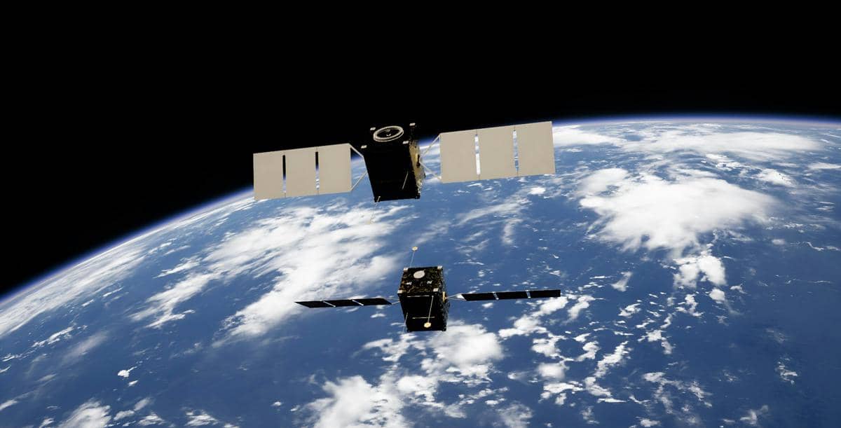 ilustrasi satelit luar angkasa