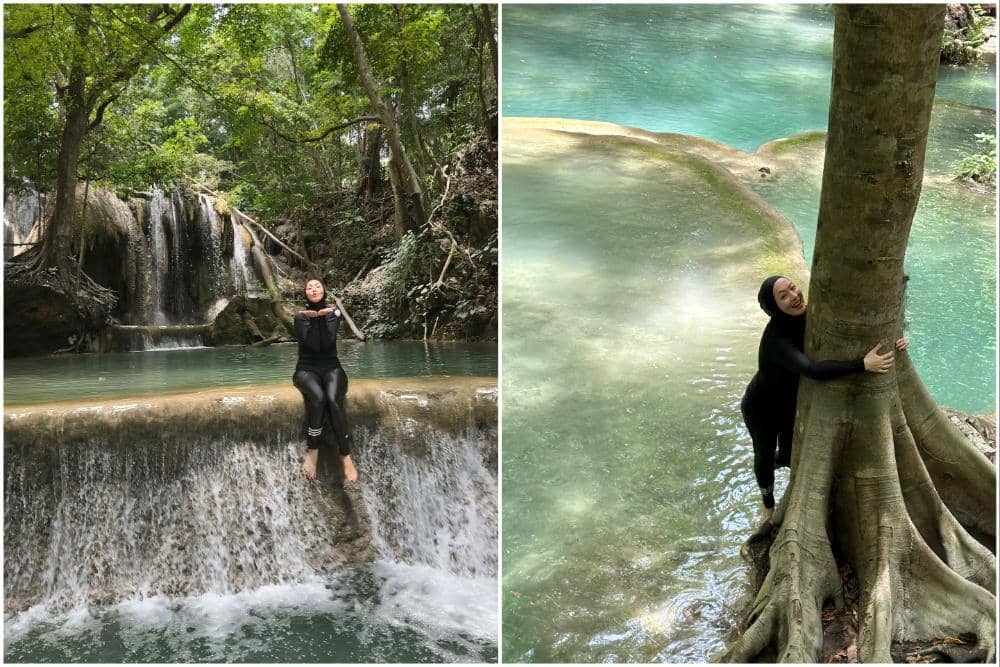 Angelina Sondakh Main Air di Air Terjun Mata Jitu, Sumbawa, NTB!