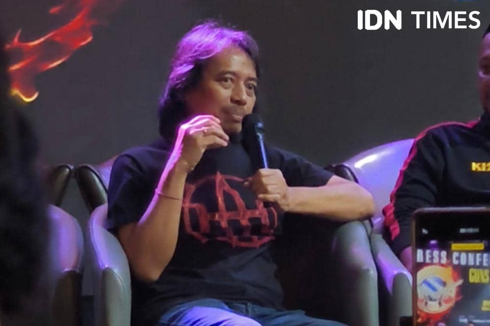 Potret press conference konser Guns N' Roses di Jakarta, Jumat (16/10/2026) (IDN Times/Juan Dwi)