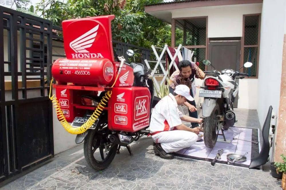 Perbaikan Ruas Jalan Berastagi, Indako Optimalkan Layanan AHASS Servis Kunjung
