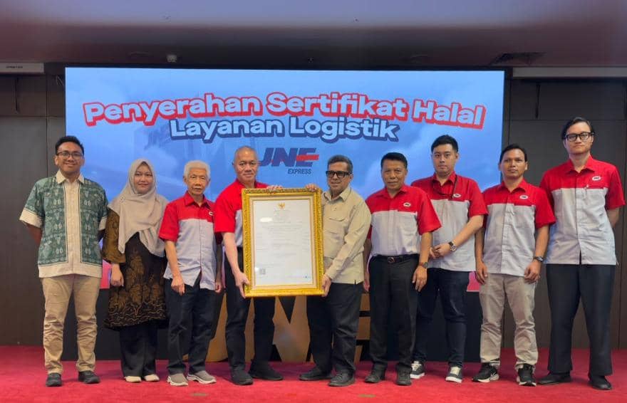 JNE Kantongi Sertifikasi Halal BPJPH, Perkuat Layanan Logistik Tepercaya