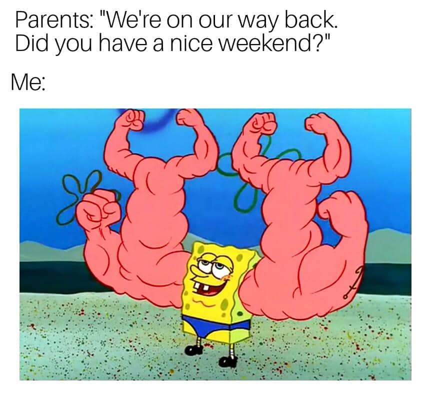 meme SpongeBob tentang produktif
