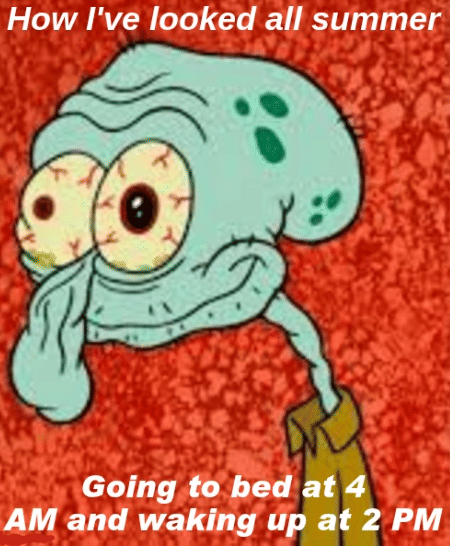 meme SpongeBob tentang produktif