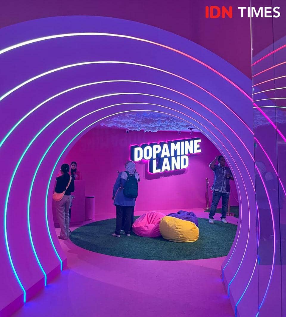 Potret pintu masuk Dopamine Land, Central Park Mall 2, Jakarta Barat