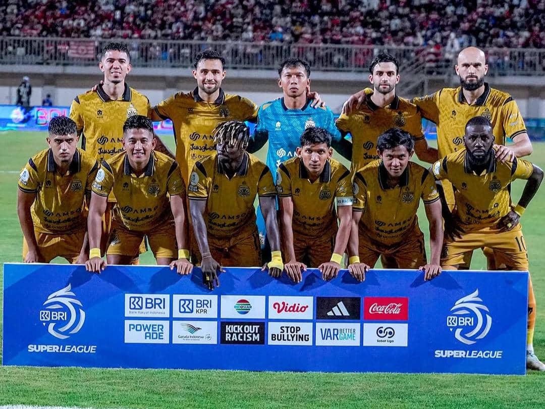 Potret skuad Bhayangkara Presisi Lampung FC melawan Madura United di Stadion Stadion Gelora Madura Ratu Pamelingan, Jumat (16/10/2026) malam