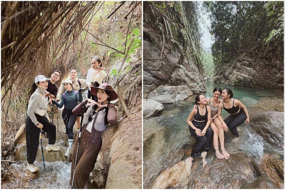 Anissa Aziza dan Sahabat Hiking ke Curug Leuwi Hejo, Seru!
