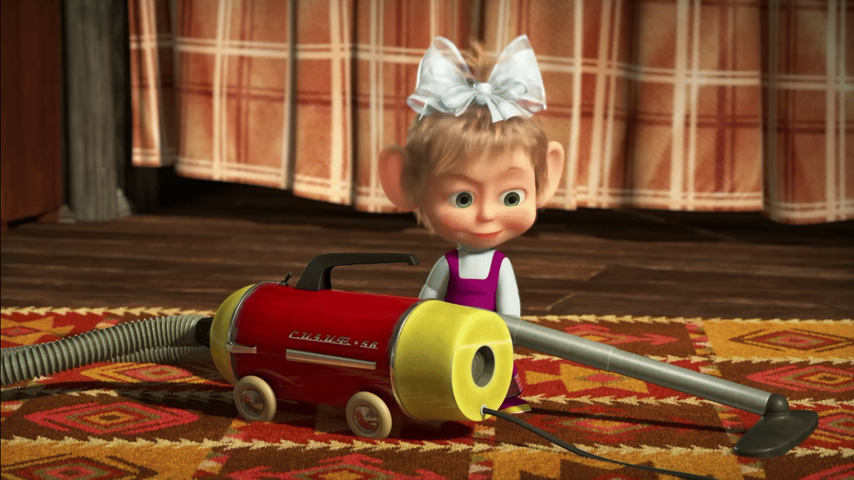 Cuplikan serial kartun Masha and The Bear