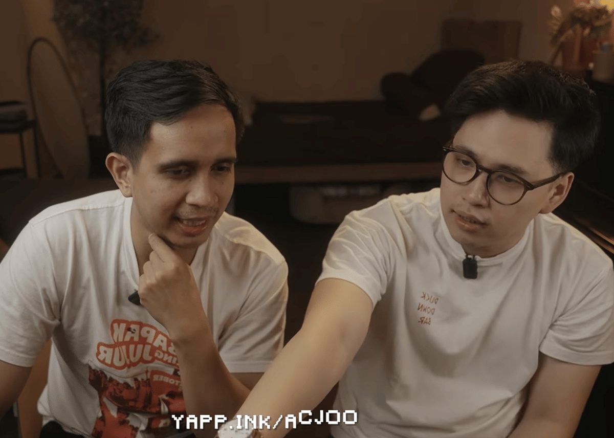 tangkapan layar live Acjoo dan iShowSpeed