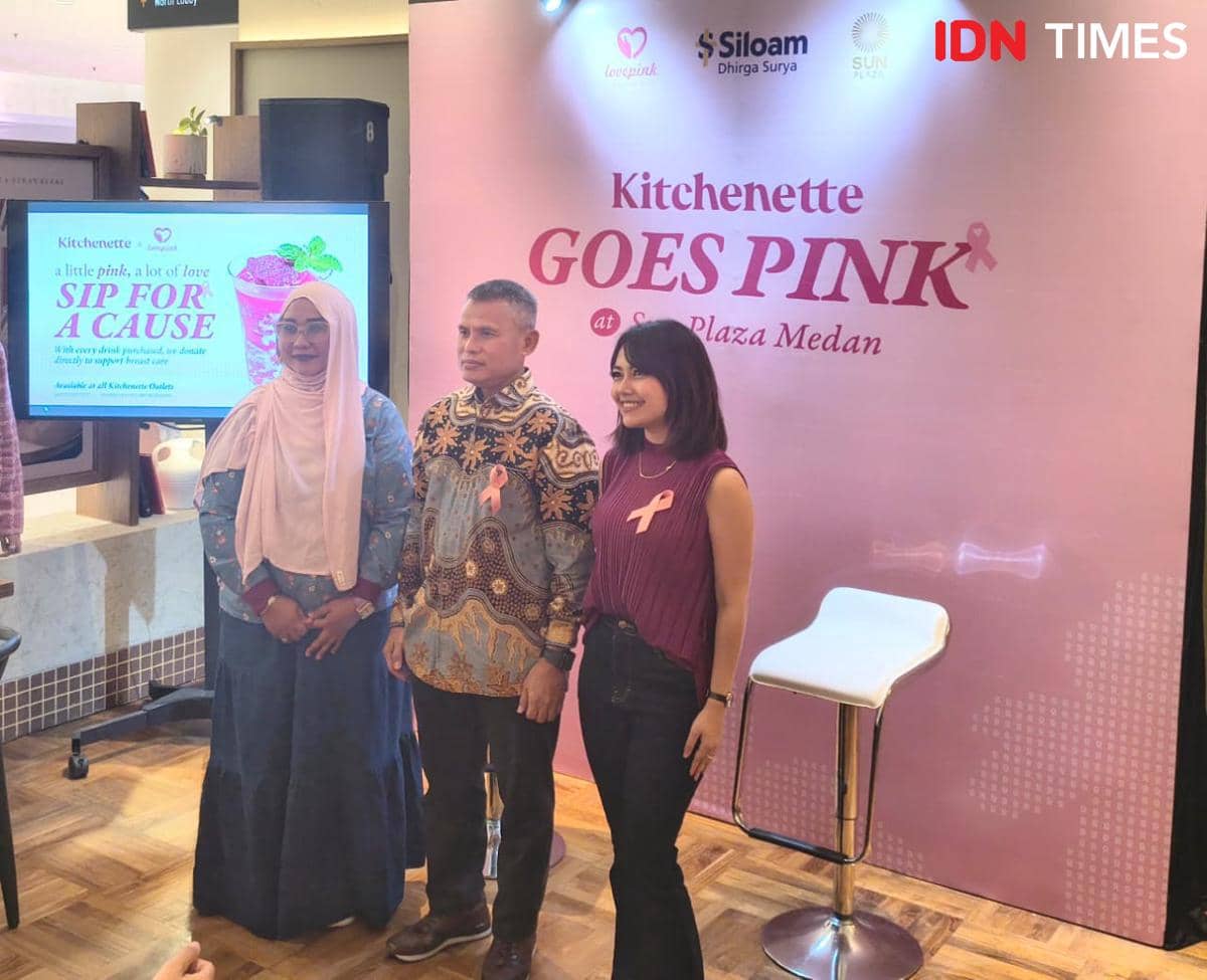 Acara Kitchenette Goes Pink mendukung program 10 ribu layanan USG gratis untuk deteksi kanker payudara.