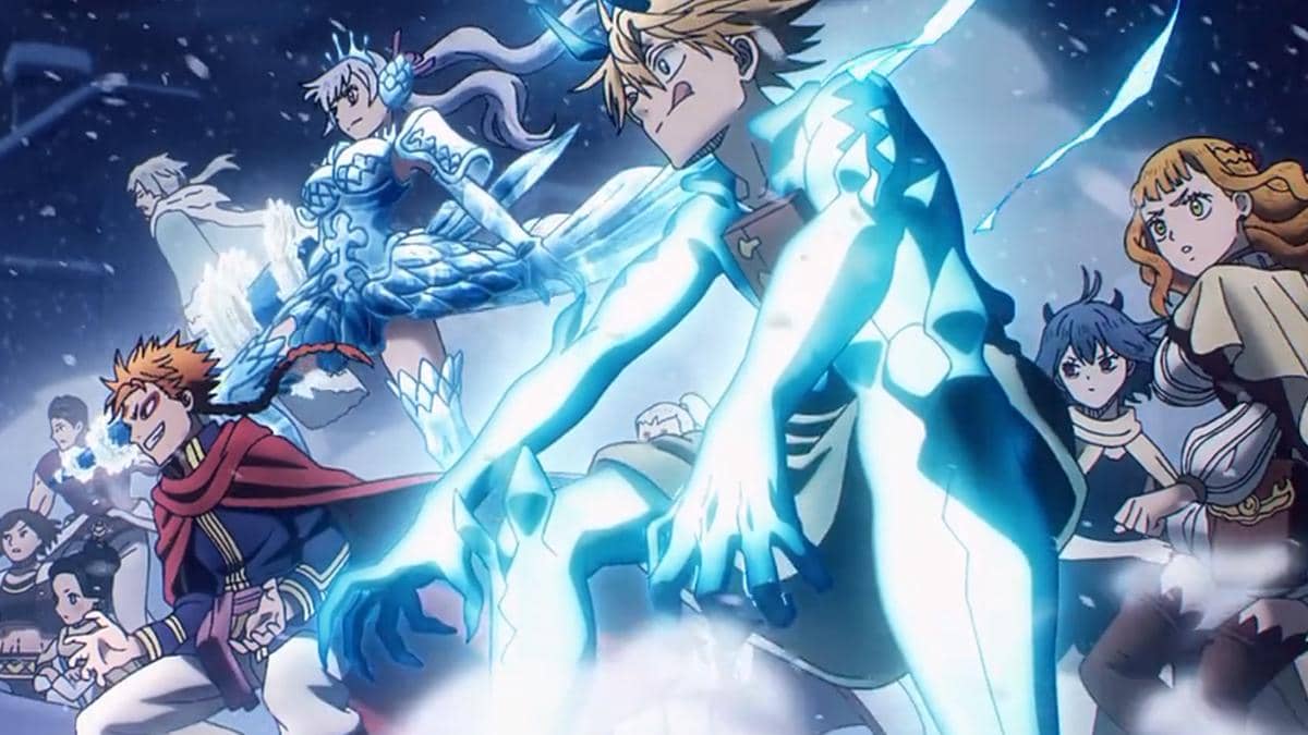Para Ksatria Sihir dan Spirit Guardian hadir dalam adegan anime Black Clover Season 2 produksi Pierrot.