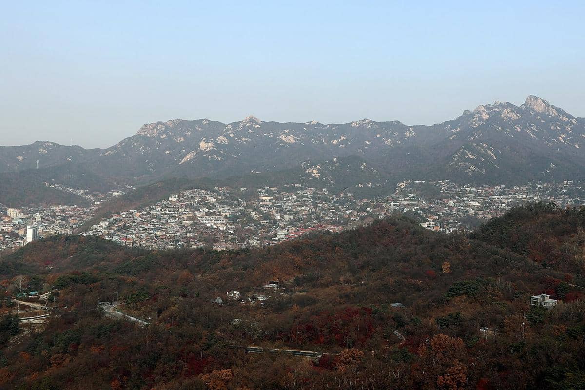 Gunung Bugaksan, Seoul, Korea Selatan